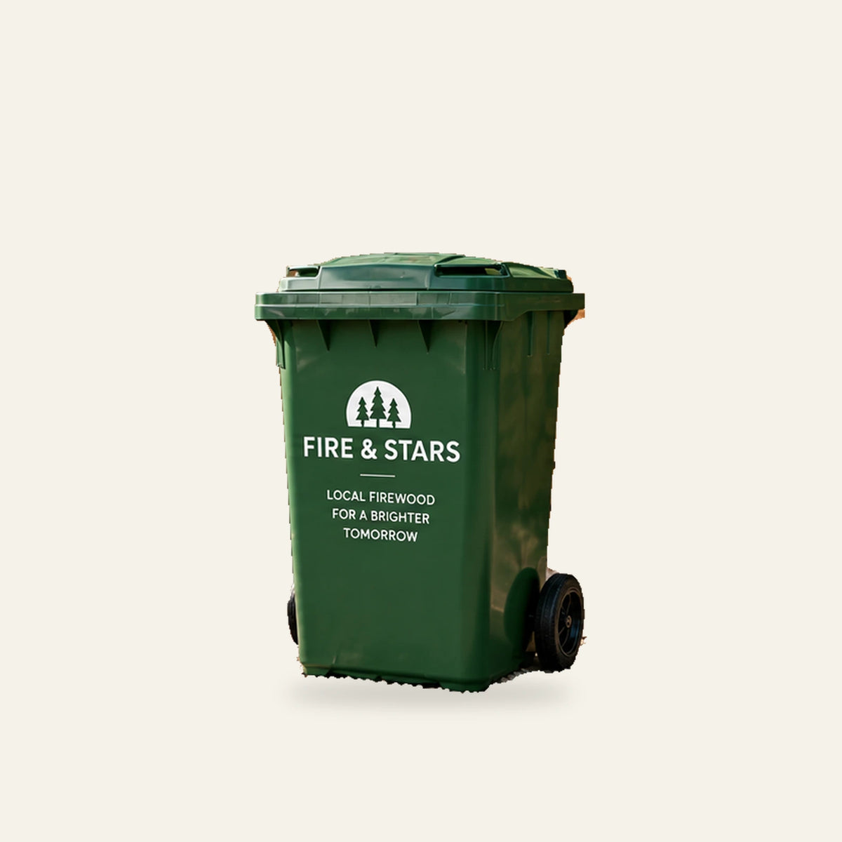 Fire & Stars compact 120-litre reusable firewood bin