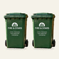 Two Fire & Stars 240-litre reusable firewood bins